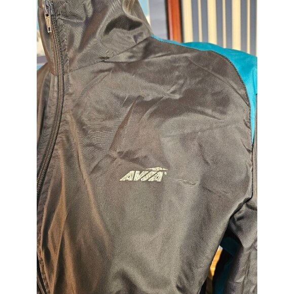 AVIA Brand Gray & Blue Tracksuit Set With Zippered Jacket & Pants - Picture 2 of 7